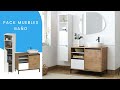 Video de Muebles Baño Támesis Pack Moderno Roble Gold y Blanco
