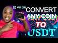 How to convert btc to usdt on kucoin  just in a second