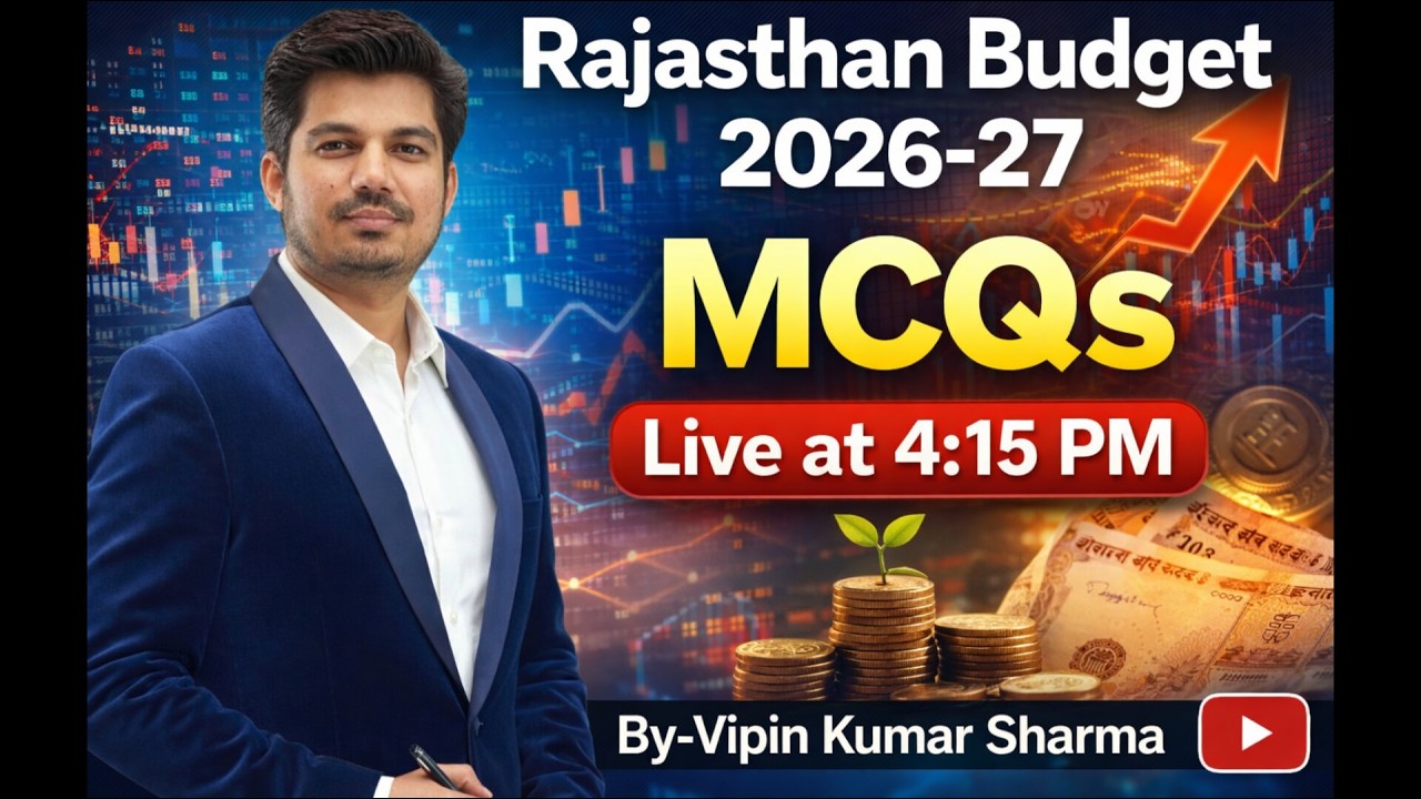 Rajasthan Budget MCQs By-Vipin Kumar Sharma