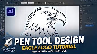 Eagle Logo Design with Pen Tool in Adobe Illustrator | Part 1 🦅
