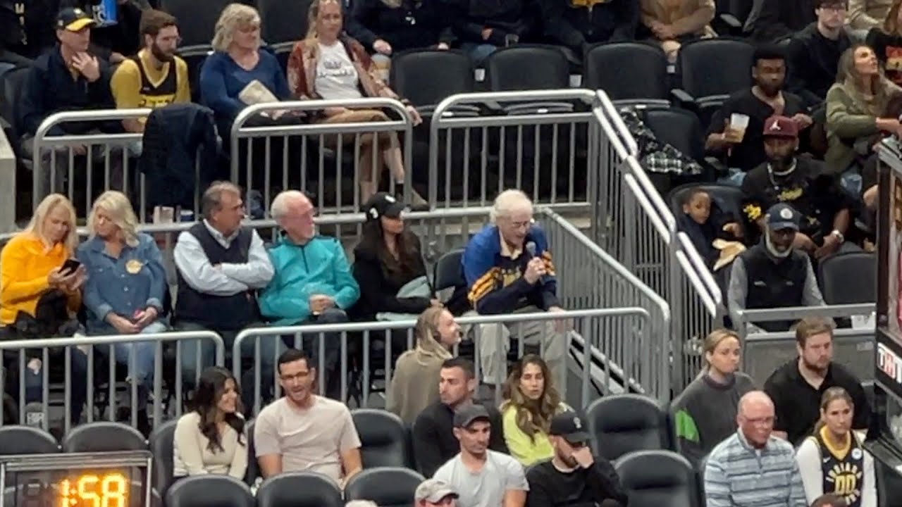 Former Pacers PA Announcer Reb Porter returns, Revs It Up and announces 'two minutes, two-ahhh'