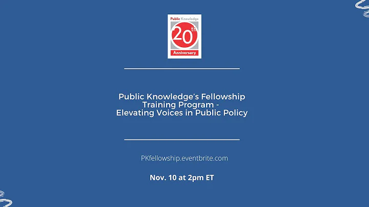PK's Fellowship Training Program - Elevating Voices in Public Policy