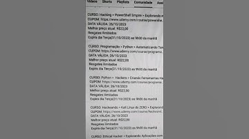 #shorts - Cursos em promoções