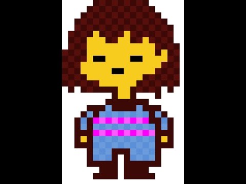 Easy Undertale Frisk Sprite Pixel Art Youtube