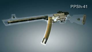 PPSh-41 WWII Submachine Gun | 3dGun
