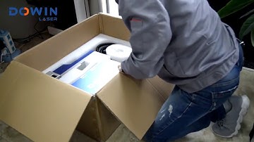 Portable model fiber laser marking machine installation video