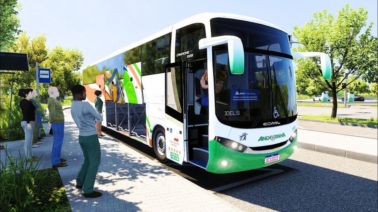 Bus Trip with passengers from Belgium to Berlin ✅ - Euro Truck Simulator 2