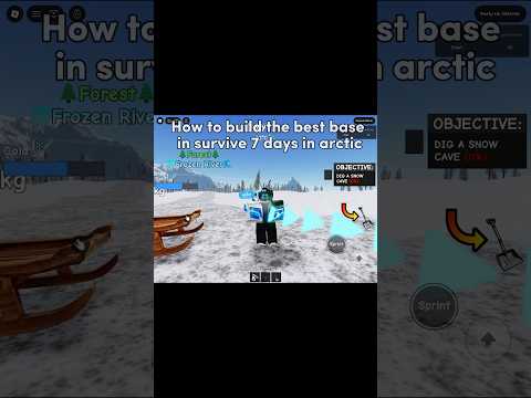 Best base area in survive 7 days in arctic #roblox #survive7daysinarctic
