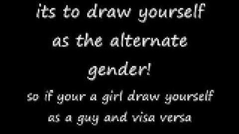 Draw yourself as a.. OPEN