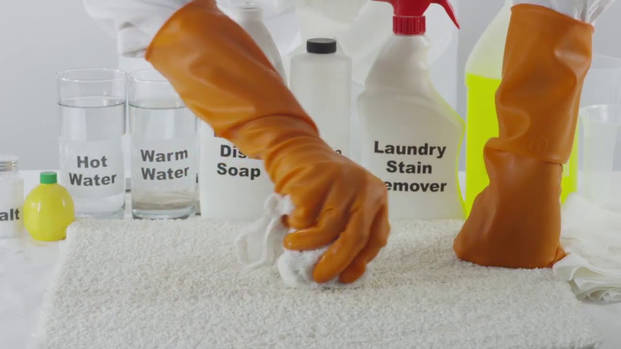 HOW TO remove rust from carpet - YouTube