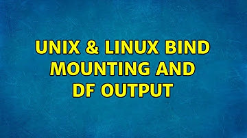 Unix & Linux: bind mounting and df output