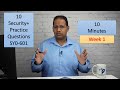 Security+ 10 Practice Questions in 10 Minutes - Week 1  - SY0-601