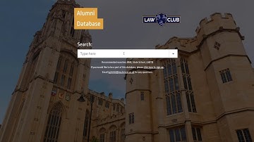 How to use our Alumni Database!