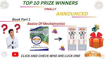 ANNOUNCEMENT OF PRIZE WINNERS OF BOOK PART 1( BASICS OF MECHATRONICS ). CONTACT US 88726-46155
