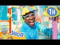 🌊 Juca Visita um Parque Aquático 🌊 | 1 HORA DO JUCA! | Blippi em Português | Vídeos Educativos