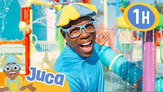 🌊 Juca Visita um Parque Aquático 🌊 | 1 HORA DO JUCA! | Blippi em Português | Vídeos Educativos