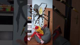 OMG Super Giant SPIDER 🕷️🕸️ in playroom 🤪 #shorts by Super Max