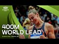 Klaver powers to 400m world lead   world indoor tour 2024