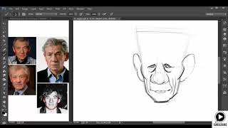 Make Caricature with Photoshop - 2. Creating a roughs sketch screenshot 5