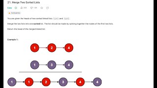 LeetCode : 21. Merge Two Sorted Lists | Problem no 21