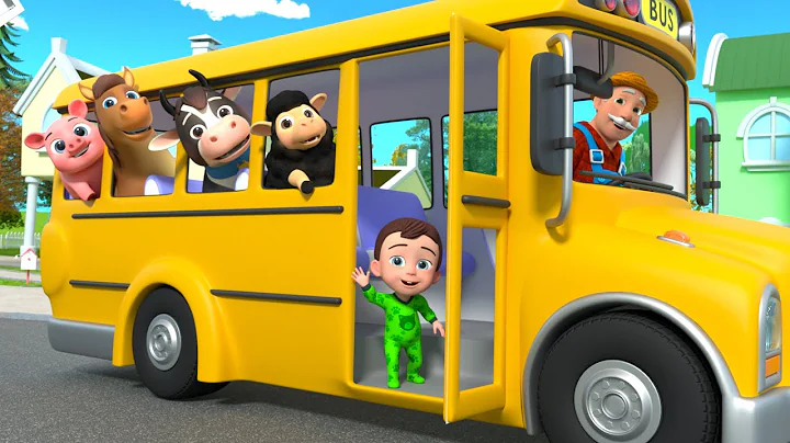 Wheels on the Bus - Animals Song | Piggy Bank Song +more Nursery Rhymes & Kids Songs