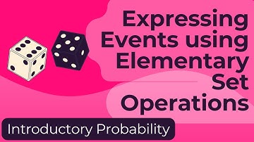 Expressing Events with Set Operations