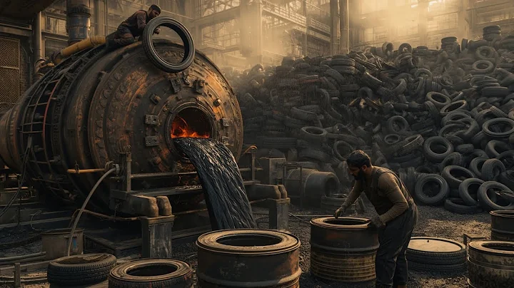 The Amazing Procedure To Extract Oil From Scrap Tirs // Recycling Scrap Tires into Oil