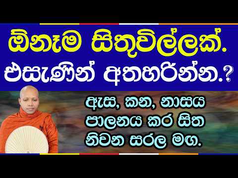 සිතට එන සිතුවිලි එසැණින් අතහරින්නේ කෙසේද?  | Hasalaka Seelawimala Thero | 3158
