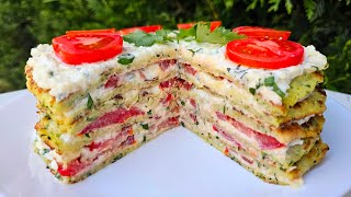 картинка: 🇺🇦🍅СОКОВИТИЙ КАБАЧКОВИЙ ТОРТ З ПОМІДОРАМИ. Яскравий, Ніжний і Смачний.🍅🇺🇦