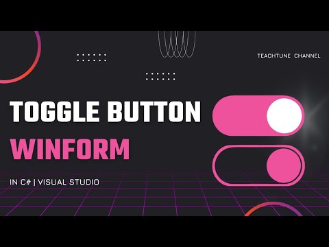 How to create a toggle button in Windows Form C# ?
