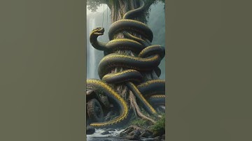 CREEPY BEAST: Python, A Tropical Jungle Showdown with a Truck! #shorts #ai #scary