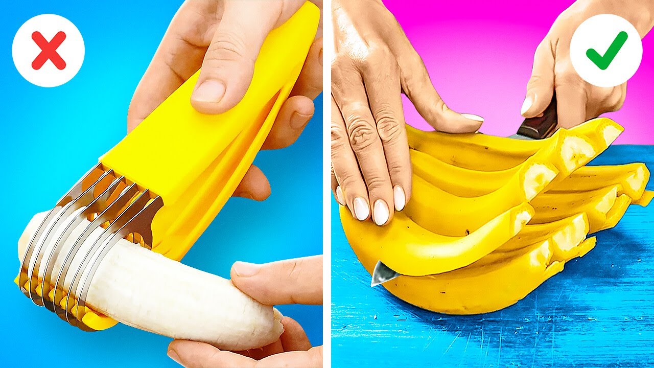 حيل طعام لذيذة وأفكار اصنع بنفسك أدوات مطبخ مبتكرة || كيف تطبخ بمهارة طباخ محترف