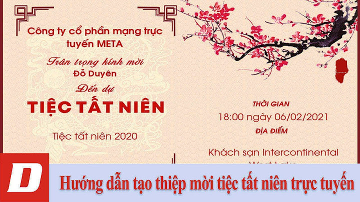 Hướng dẫn làm thiệp mời