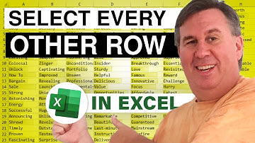 Excel Select Every Other Row In Excel - Episode 2508J