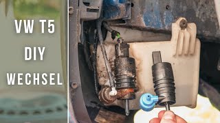 Waschwasserpumpe am VW T5 tauschen | Austausch defekter Wischwasserpumpe