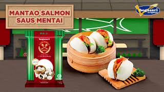 Mantou with Salmon Mentai Sauce, a Perfect Light Snack for Family Gatherings