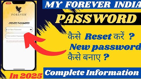✨How to Change Password 🔐 in My Forever India App। Flp website ka  password kaise banaye ।✨