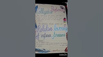 Chemistry project # colligative property # class12