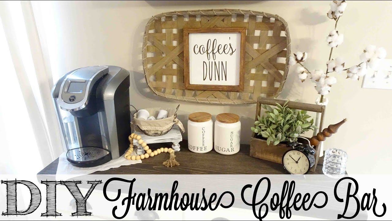 Create the perfect DIY Keurig Coffee Station with Farmhouse style