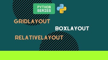 Layouts In Python | BoxLayout, GridLayout, and RelativeLayout using Kivy