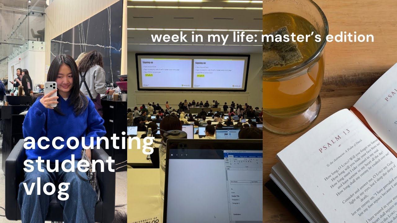 week in my life as a master’s of accounting student | productive days and school-life balance
