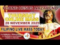 LIVE: Quiapo Church Filipino Online Mass Today • 20 November 2025 • THURSDAY