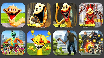 NEW HUGGY HUNGRY WORM MONSTER VS Nextbots In Playground mod,Shooter Nextbots: Sandbox Mod,...