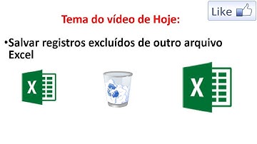 Como criar macro para salvar registros antes de ser excluidos? | Macro Salva e excluir Registros