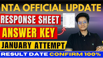 ✅ JEE Main 2025: Match Answer Key & Response Sheet ,  JEE 2025 Tip!!