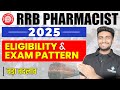 RRB Pharmacist Eligibility &amp; Exam Pattern 2025 |RRB Pharmacist Eligibility Criteria and Exam Pattern