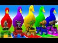 Long Slide Game With Cow Elephant Gorilla Hippopotamus Tiger 3d Animal Game Funny 3d Animals