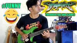 Dragon Force - Through fire and flames (Cover funny version) #kocak.....