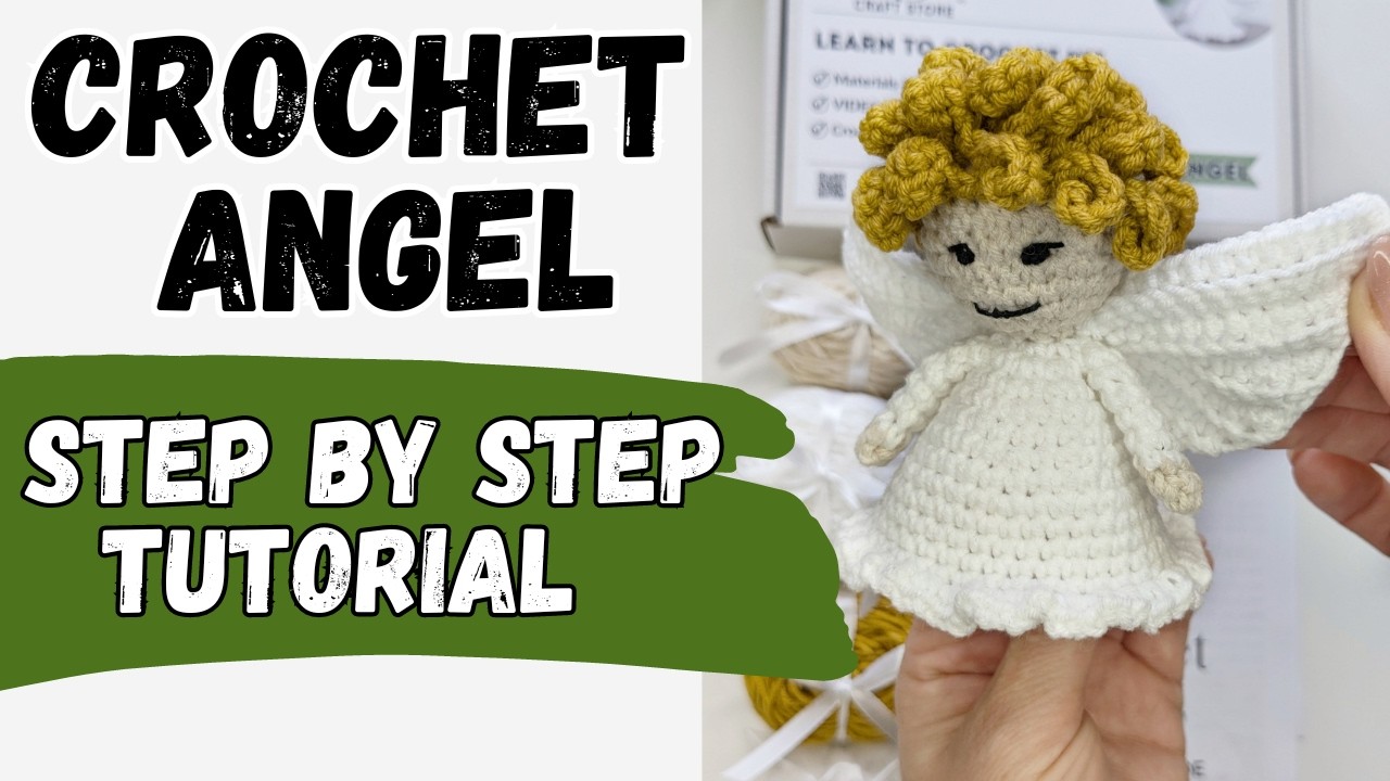 Easy crochet angel, Christmas angel crochet ornament - YouTube