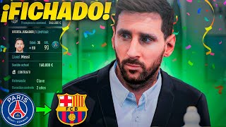 MESSI VUELVE AL BARCELONA..? 😱 *Épic FICHAJE*  MODO CARRERA FIFA23